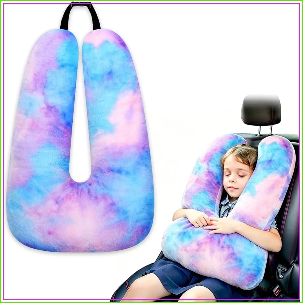 U-Shaped Travel Pillow for Car, Removable Head & Body Support for Adults, Long Trips