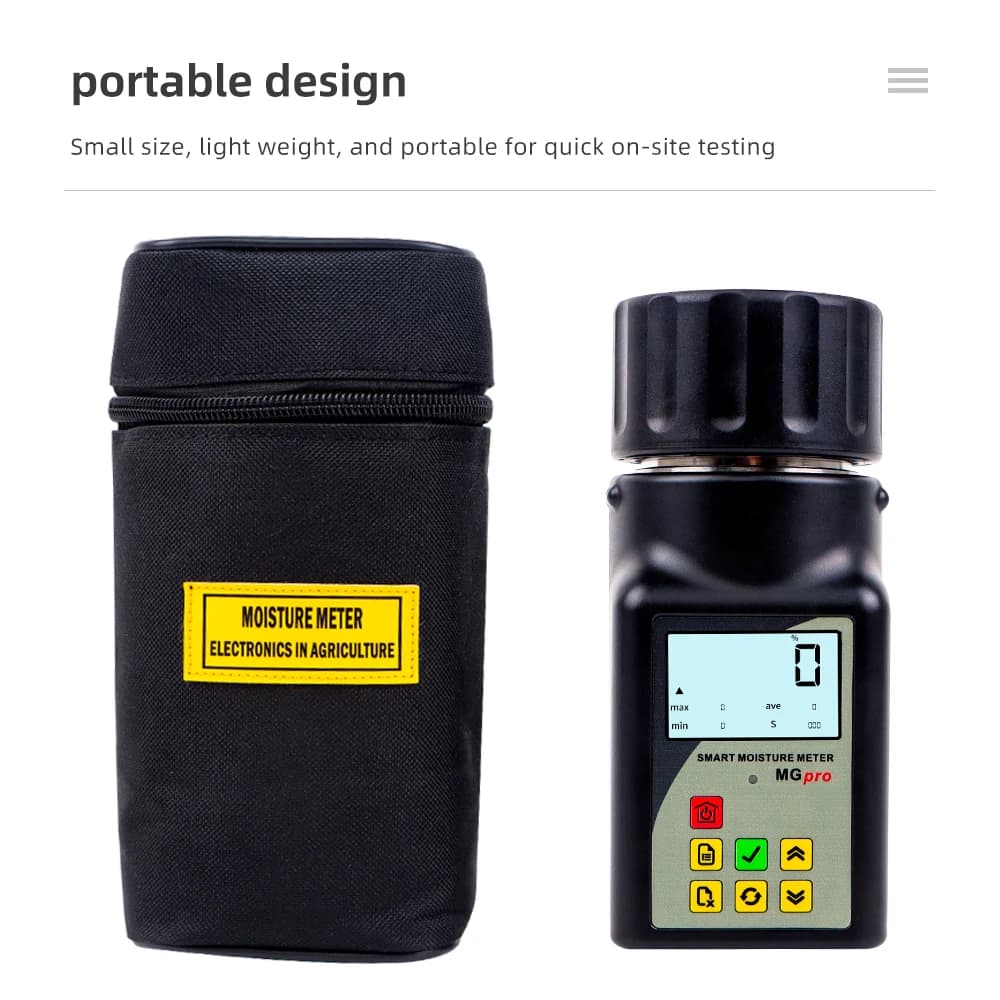 New GM-pro Smart Moisture Meter For 25 Kinds Grains Humidity Tester Corn Wheat Bean Peanut Seed Hygrometer Grain Moisture Meter