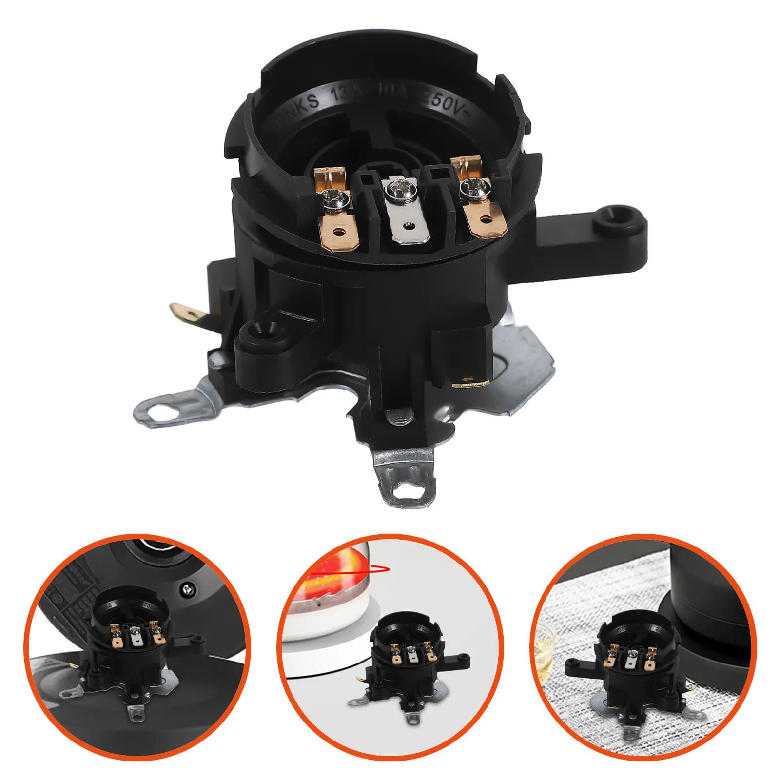Set di 2 Pezzi: Base di Controllo Temperatura per Bollitore Elettrico, Presa Termostatica, Accoppiatore di Ricambio, Riscaldamento Efficiente, Base Compatibile