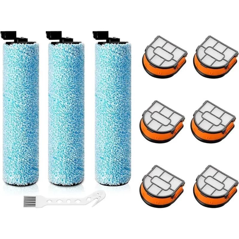 NEW HOT In Stock-WD161 Roller Filter Kit 3 Brush 6 Foam Filters For Shark Hydrovac Messmaster WD161 WD261 AW261 Wet Dry Vacuum C