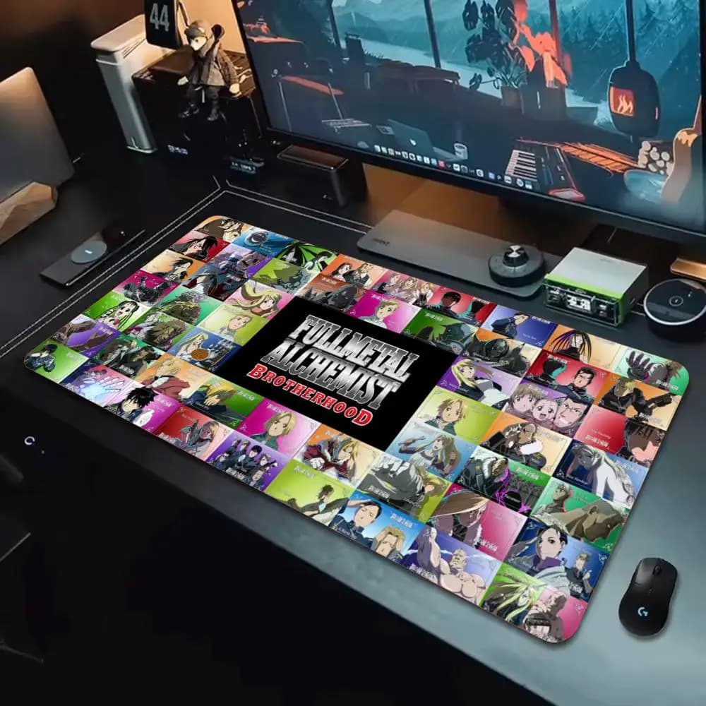 Fullmetal Alchemist Brother Mouse Pad XXL Large Mouse Pad, Smooth Surface for Gaming, Non-Slip, Comfortable Desk Mat