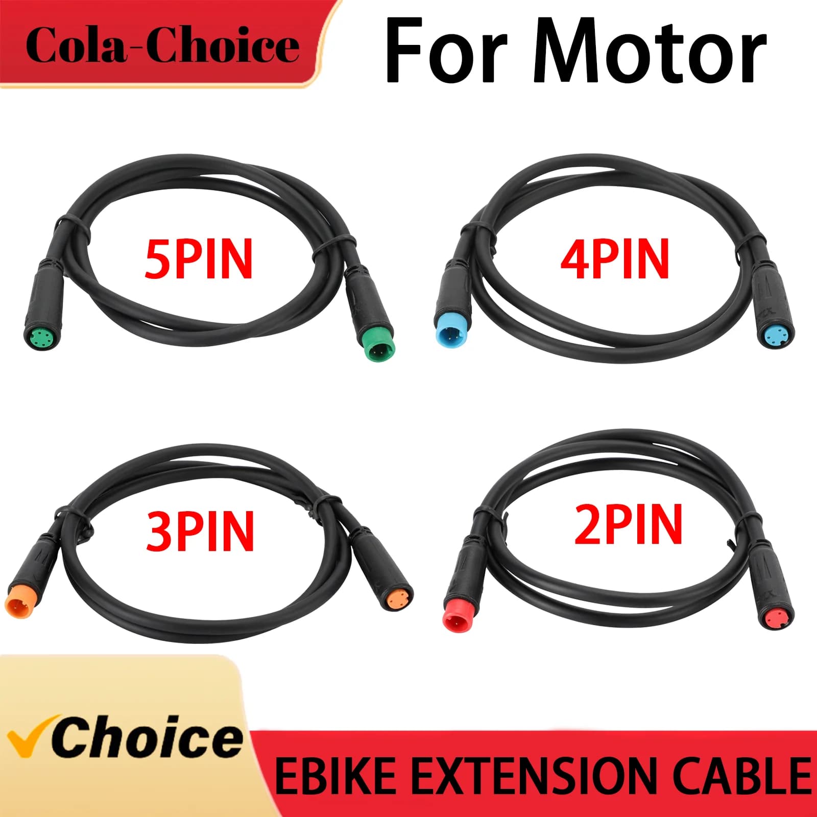 M8 2 3 4 5 6 8Pin Bicicletta Elettrica Spina Connettore Scooter E-bike sensore Freno Giunto di Testa Cavo Segnale Sensore di Collegamento