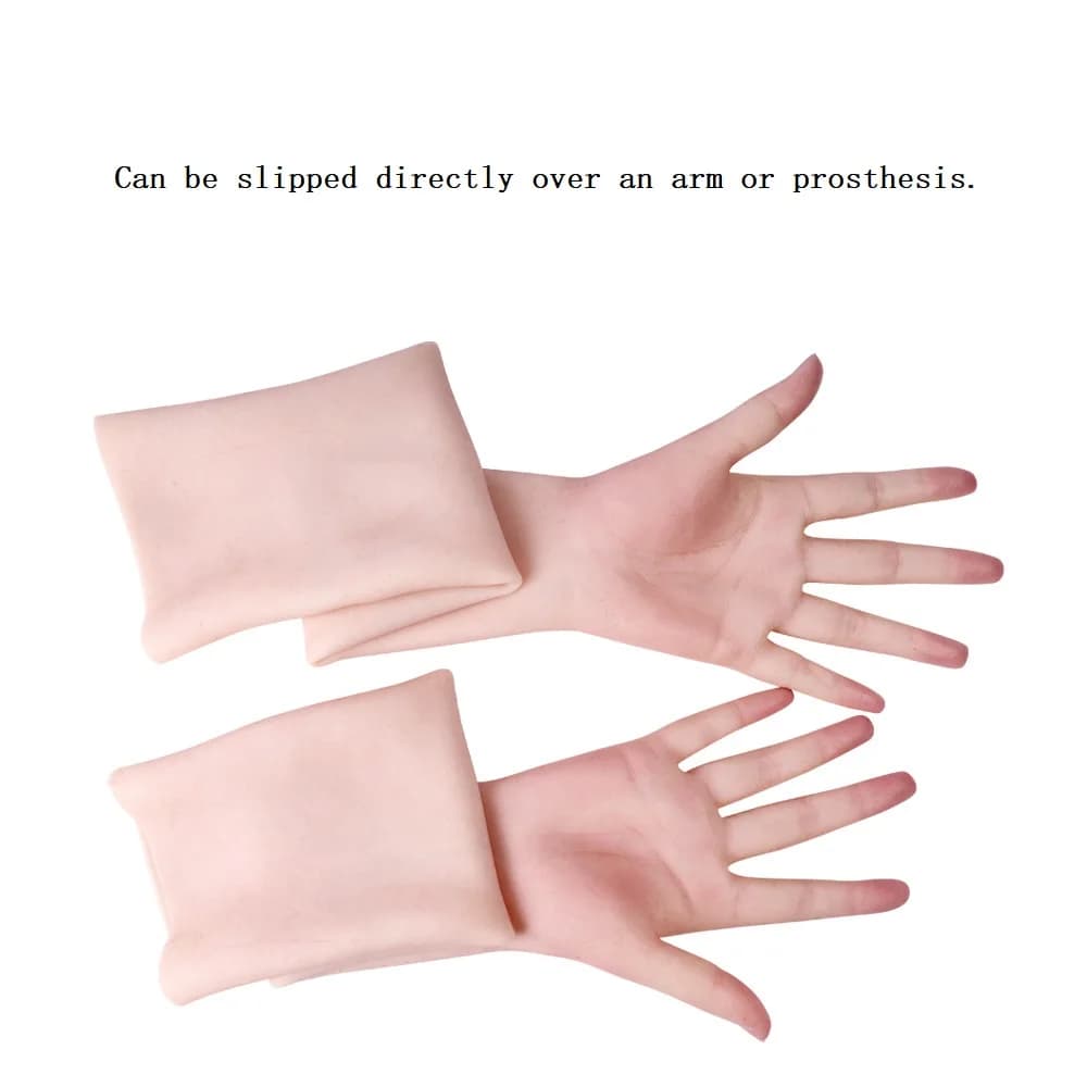 Silicone Prosthetic Hand Glove — Post-Operative Scar Concealment, Realistic Silicone Hand Model, Female Style