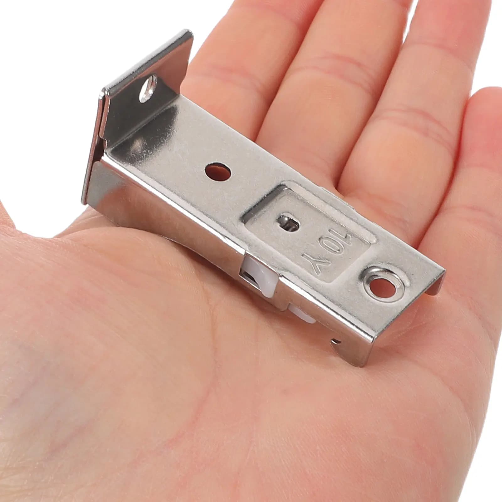 10Pcs Premium Stainless Steel Curtain Track Mounting Hardware Widened Thick Structure Easy Install Spring Lock for Roller Shade