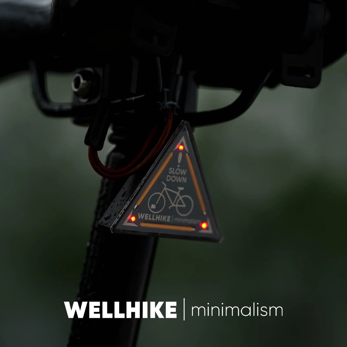 WELLHIKE Triangolo da ciclismo Luce ambiente esterno Spia multifunzione Strada Mountain Bike Fanale posteriore per bici pieghevole