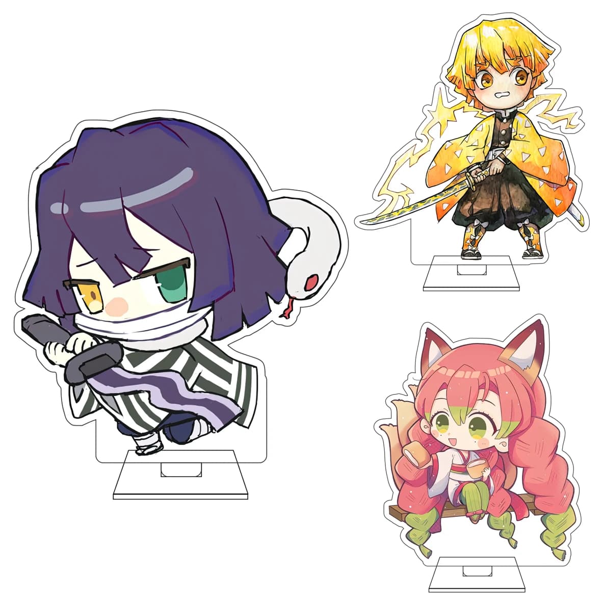 Statuetta in Acrilico da 10CM di Personaggi Anime, Tsuyuri Kanawo, Hashibira Inosuke, Ornamenti e Regali