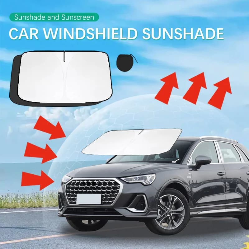 Car Sun Visor For Audi Q3 8U RS Front Windshield Sunshade Heat Insulation Summer Cooling Auto Accessories Physical cooling