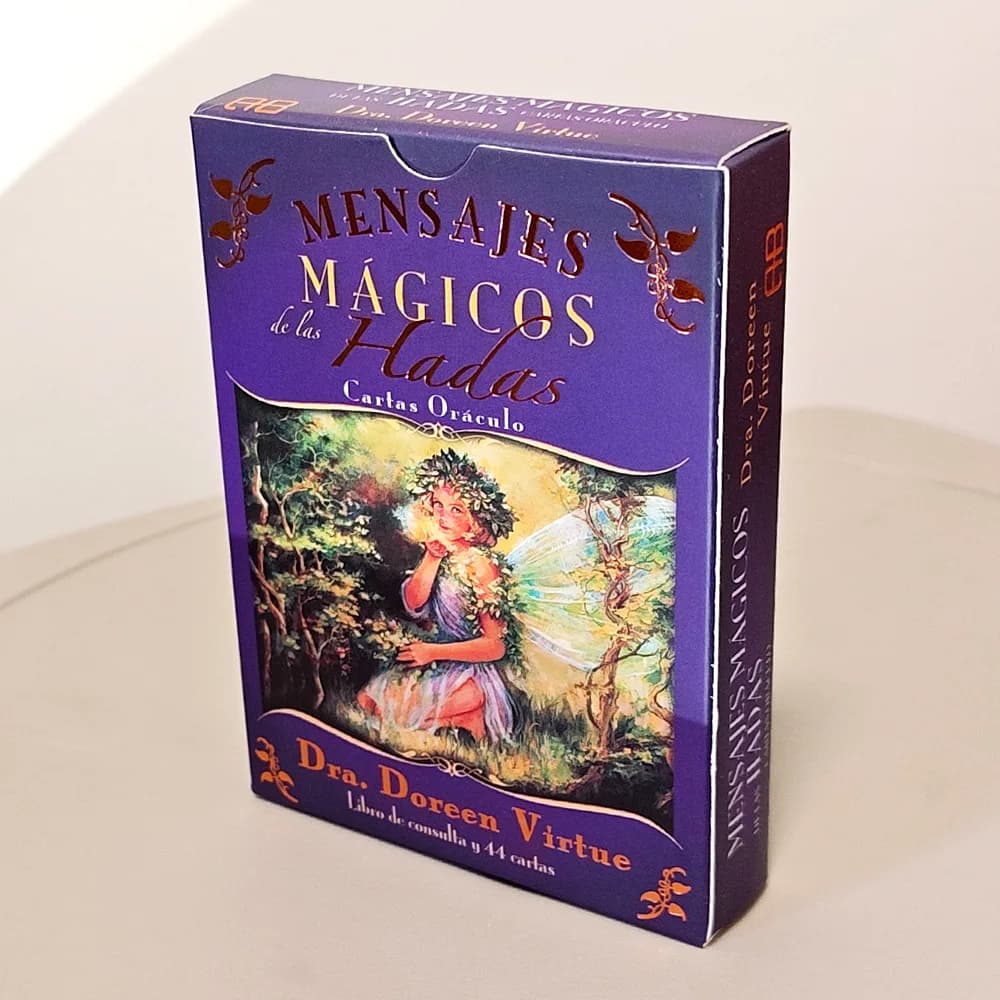 Magic Messages Of Fairies Oracle Deck - 44pcs Spanish Fairy Oracle Cards Virtue Divination Deck Spiritual Guidance Spanish Ver.