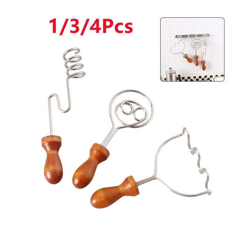 1/12 Casa delle bambole Mini Cucina Utensili Da Forno Strumento di Cottura della Bambola Frullatore di Miele Schiacciatore di Patate Impastatrice Casa delle Bambole Gioca Giocattolo