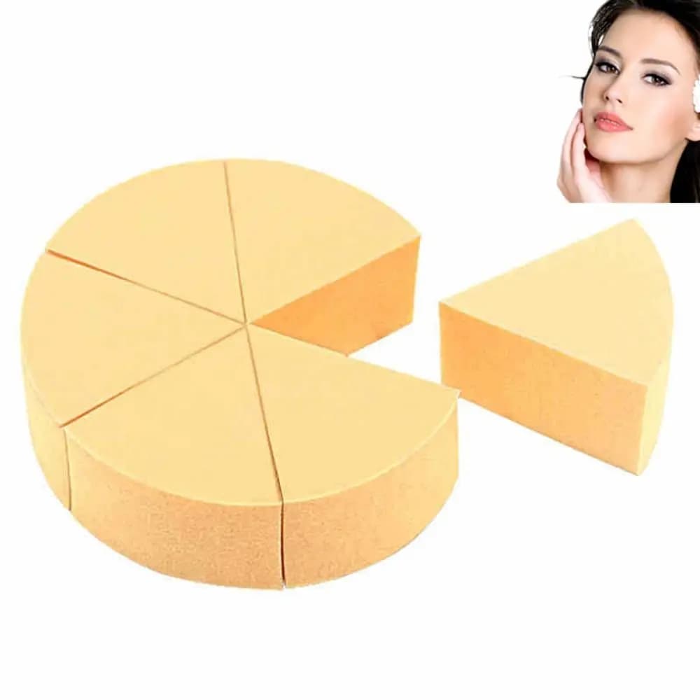 New Pure Color Triangle Makeup Puff Wet and Dry Soft Makeup Sponge Skin-friendly Makeup Blender for Liquid Foundation Powder