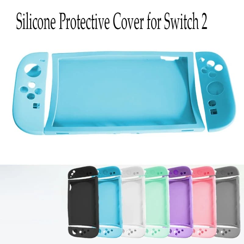 Custodia protettiva in silicone staccabile per Switch2 Custodia protettiva antiscivolo antiurto per accessori Switch 2