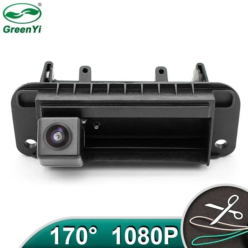 AHD 1080P lente dorata bagagliaio di un'auto maniglia vista posteriore telecamera retromarcia per Mercedes Benz Classe C C180 C200 C260 MB W204 W205 S204 W212