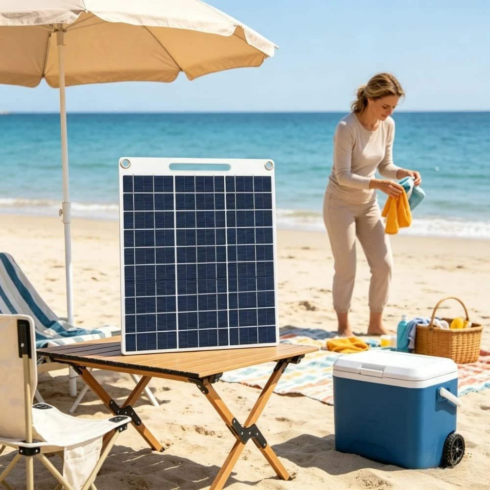 Outdoor Picnic High Speed Dual USB Solar Panel Charger 15W 20W Weather Resistant Solar Power Supply for Hiking Cycling Beach RV