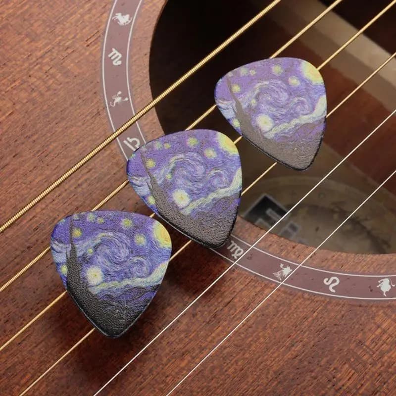 3 pezzi plettri per chitarra mediatore spessore 0,46 0,71 0,96 mm plettro per chitarra universale per tutte le chitarra chitarra elettrica basso ukulele