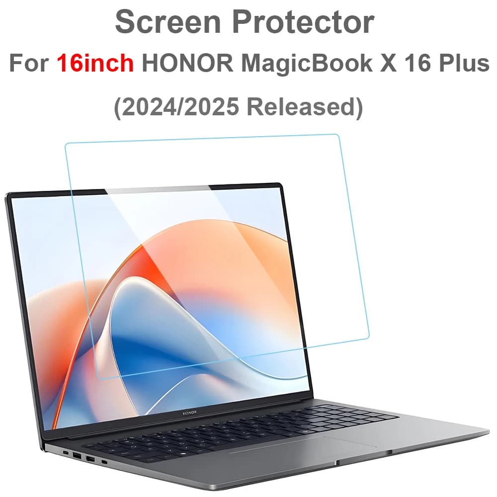 Per 16 pollici HONOR MagicBook X16 Plus 2024 2025 Protezione dello schermo Antigraffio Trasparente 0.3MM HD 9H NoteBook Vetro temperato