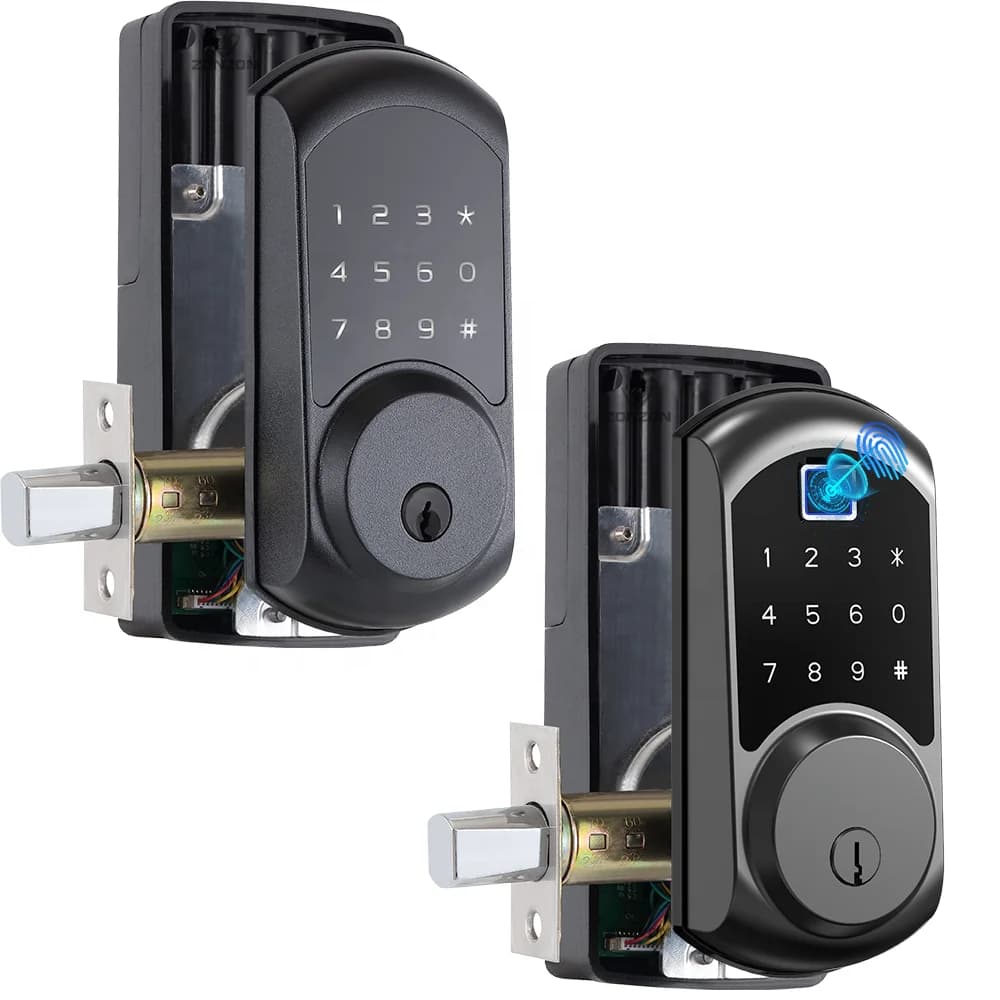 Codice cancello impermeabile Serratura digitale domestica Porta di casa senza chiave Serratura intelligente con maniglia per porta con impronta digitale con Wifi Tuya