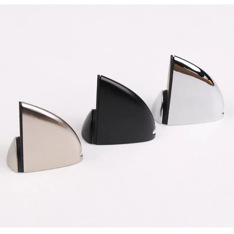 Accessorio per molla a pavimento per porta in vetro, regolabile senza foratura, con localizzatore superiore e inferiore e blocco fisso anti-collisione