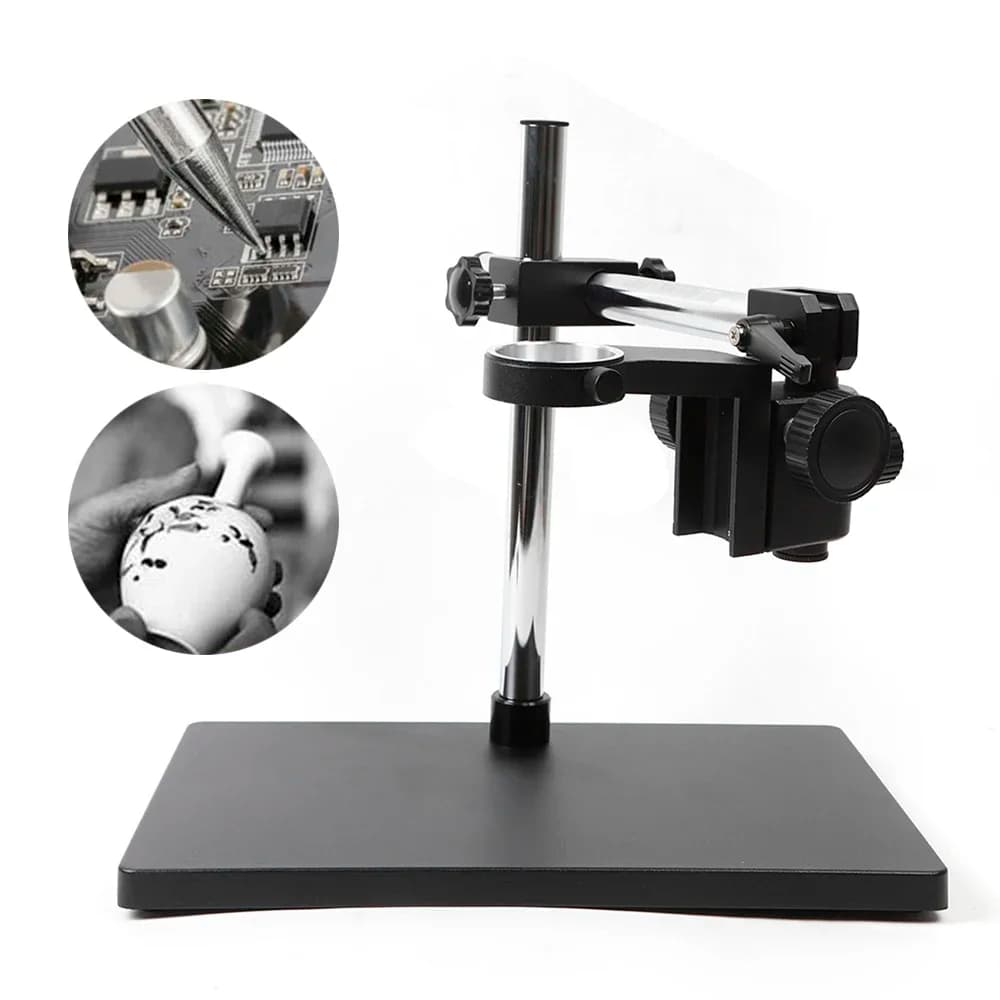 Supporto per microscopio da tavolo in lega: adatto per microscopi con rotazione multiasse multifunzionale robusta di 50 mm di diametro
