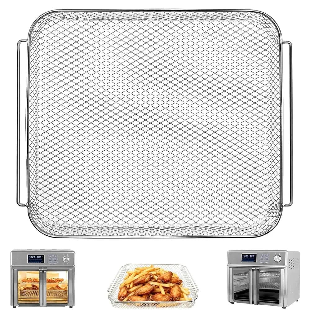Cestello per Friggitrice ad Aria per Forno Friggitrice ad Aria Kalorik MAXX 26 Quart 10 in 1, Combinazione Forno Tostapane da Banco e Friggitrice ad Aria, 12.5×10.6×1.3 IN N