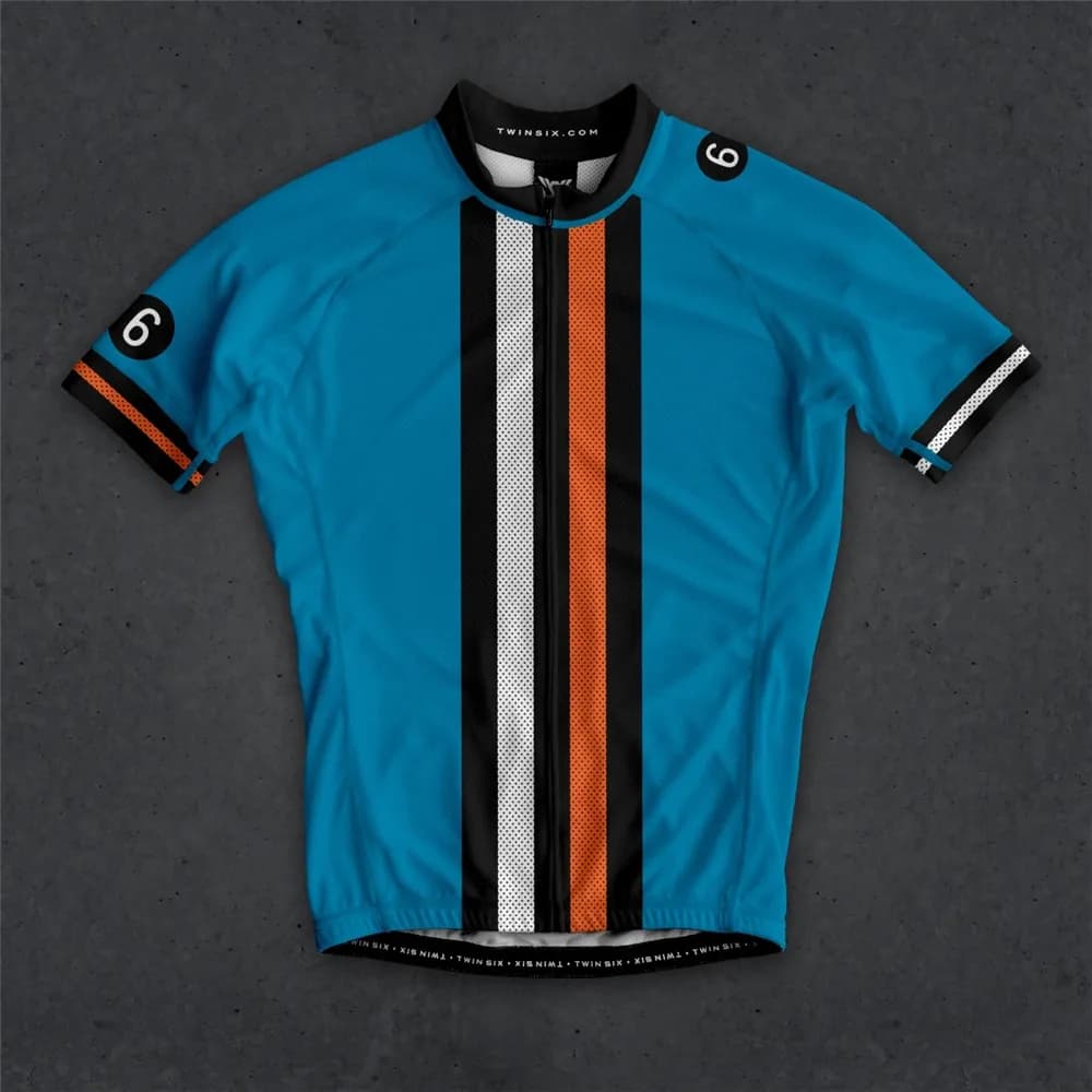 Twin Six 6 Men's Cycling Uniform Summer Short Sleeve Breathable Shirt Maillot Ciclismo Road Bike MTB Quick Dry Bicycle Clothing