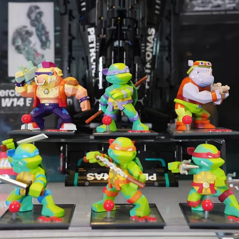 Disponibile: Autentica Serie Ninja 40° Anniversario, Statuetta Commemorativa di Tartaruga in Stile Trendy, Blind Box, Decorazione da Scrivania, Regalo