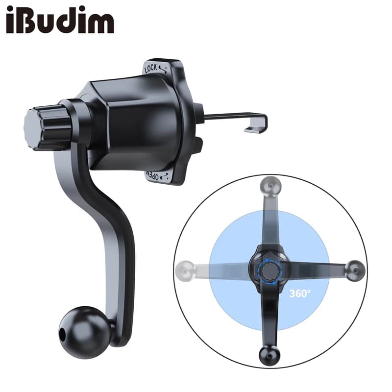 Car Air Outlet Extension Hook Cell Phone Holder Universal 17mm Ball Head Base for Car Air Vent Clip Phone Stand GPS Brackets