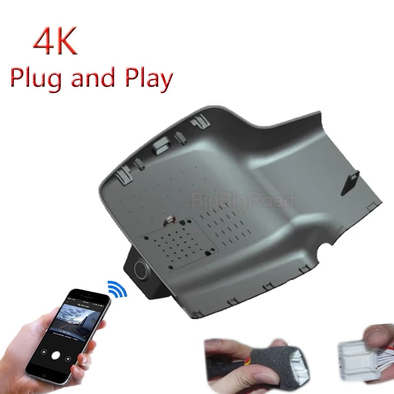 4K Plug And Play For AION Plus / V Plus 2024 Car Wifi DVR Video Parking Camera Dash Cam Night Vision FHD 2160P