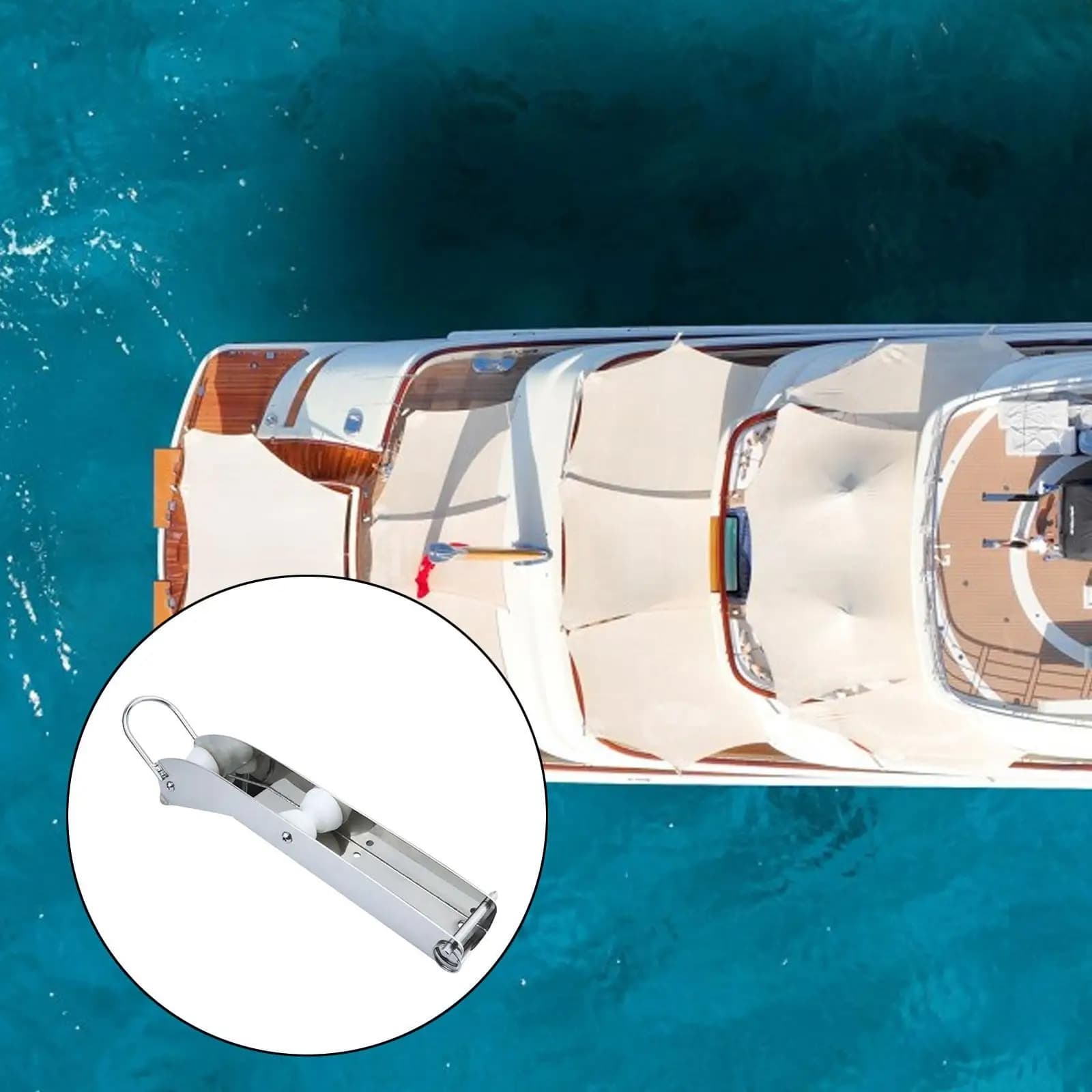 Il hardware resistente del rullo di ancoraggio per prua della barca installa facilmente il supporto degli accessori