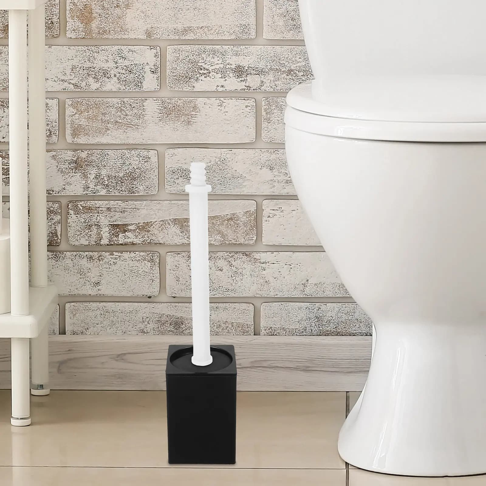 Confezione da 2 Pezzi: Connettore per Manico Filettato Robusto di Ricambio per Scopino WC, Accessori per la Pulizia del Bagno per Uso Domestico