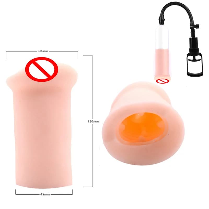 Accessori per pompa per pene: manicotto cilindrico di ricambio per estensori, allargatori e pompe a vuoto - Giocattoli sessuali per uomo
