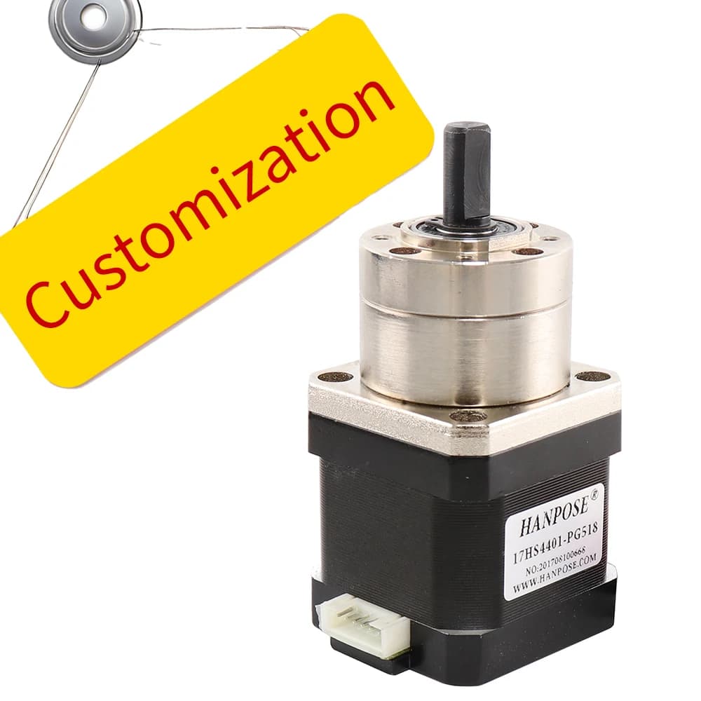 Custom step-by-step motor 17HS4401S-PG14+19x4PCS NEMA17 60mm 1.7A 70N.cm 42 with 4-wire screw for 3D printer