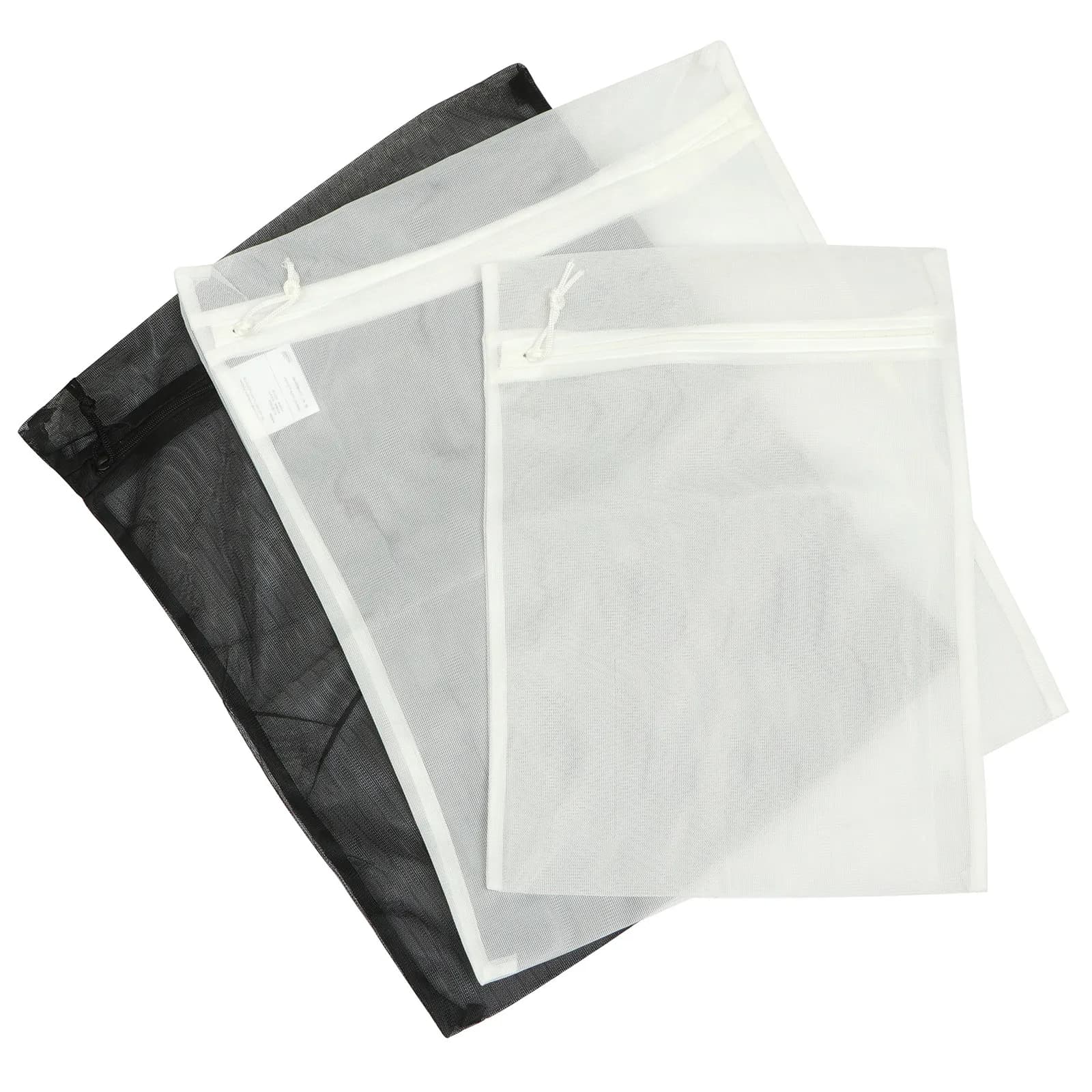 Set of 3 Net Bags for Washing, Resistant and Maglia Grossa, for Coats, Underwear, Bras, Knits, Washing Machine and Conservation Solution