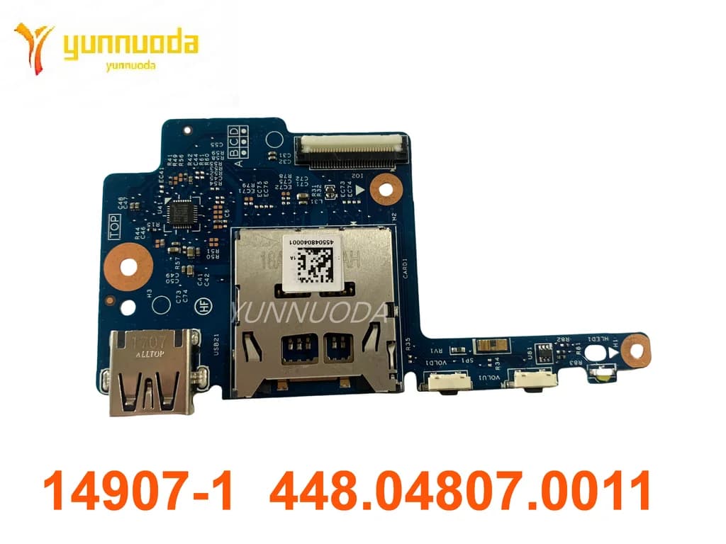 Original for HP Pavilion X360 15-bk USB SD Card Reader Board 14907-1 448.04807.0011 tested good free shipping