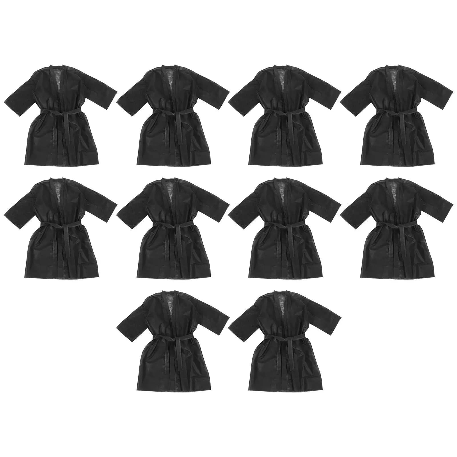 10 Pezzi Accappatoi Monouso in Tessuto Non Tessuto Leggeri Traspiranti Delicati sulla Pelle per Spa, Salone, Sauna, Clinica Estetica, Gonna da Bagno Monouso