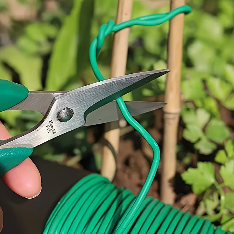 1 Rotolo di Fascette per Piante da Giardino Resistenti, Adatte per Supportare Piante Rampicanti, Filo Flessibile per Pomodori, Viti, Rampicanti da Esterno
