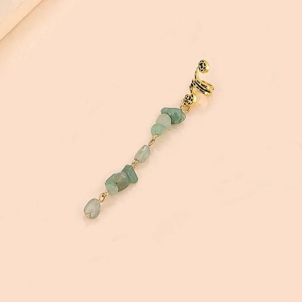 Hair styling accessories: Jewels for dreadlock, Metal cover for braids, Side clip for dreadlock hip-hop, Long spiral tassel