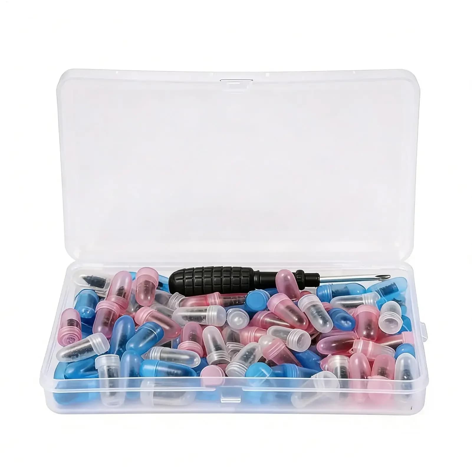 Kit Riparazione Pneumatici Auto 22/84 Pezzi: Viti per Riparazione Forature, Tappi per Pneumatici con Cacciavite, Chiodi per Riparazione Pneumatici Sottovuoto