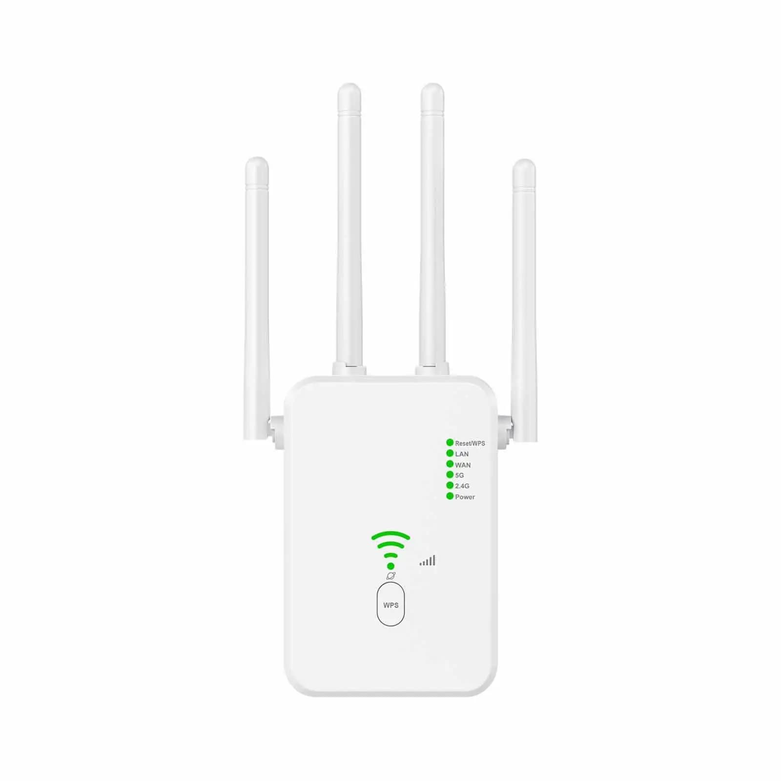 Ripetitore WiFi per Estensione Internet, Amplificatore di Segnale Wireless con Copertura Più Ampia, 1200Mbps per Casa EUR