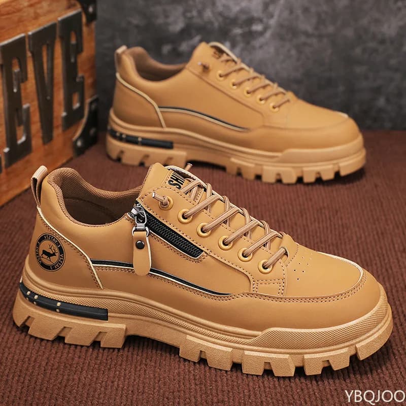 Nuova primavera autunno moda sportiva versatile antiscivolo stivali da uomo resistenti all'usura scarpe da uomo leggere semplici e comode