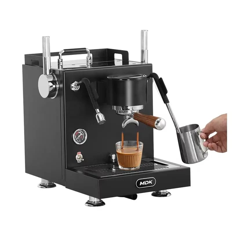 MDK Smart Touch Screen Control Macchina per caffè espresso in acciaio inossidabile programmabile per uso commerciale domestico Spina UE USA per auto