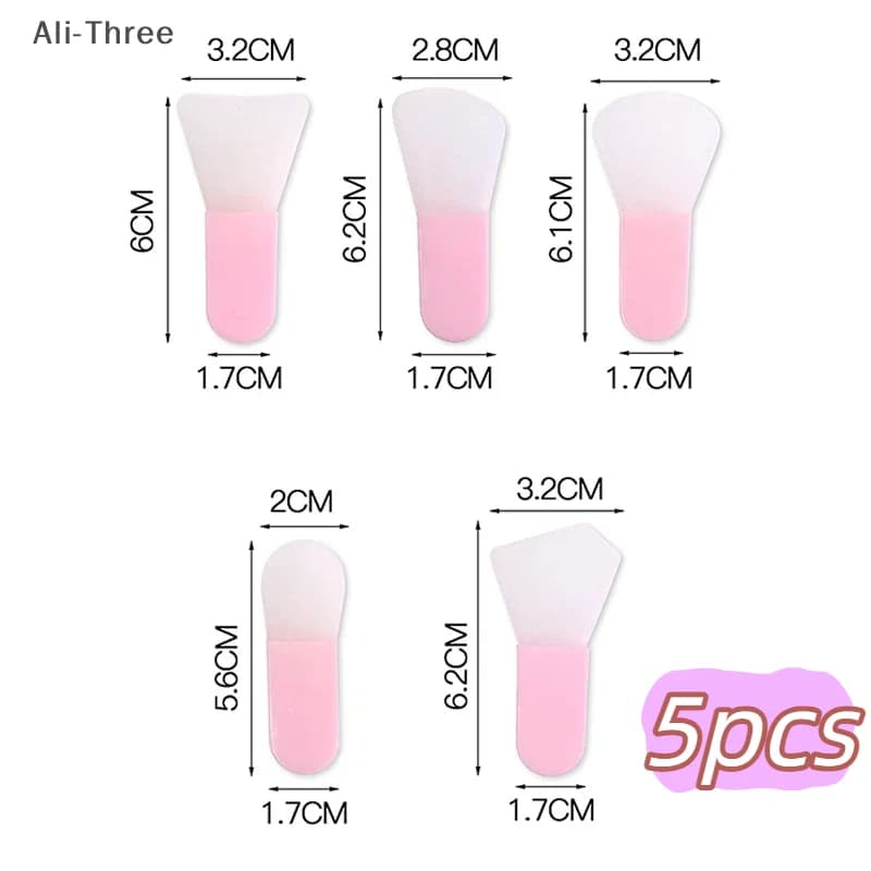 5 pcs face mask silicone brush face and eye cream mud mask applicator scraper brushes for facial cleaning portable tools for travel skin care