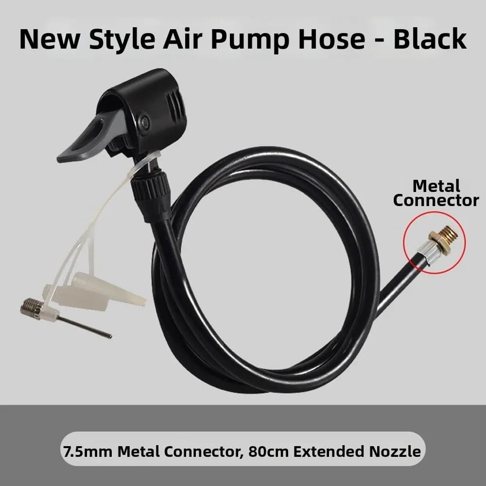 Mutistyles Bicycle Air Pump Extension Tube Pump Metal/Plastic Black&Orange Bike Air Pump Bicycle Hose Air Pump Connector