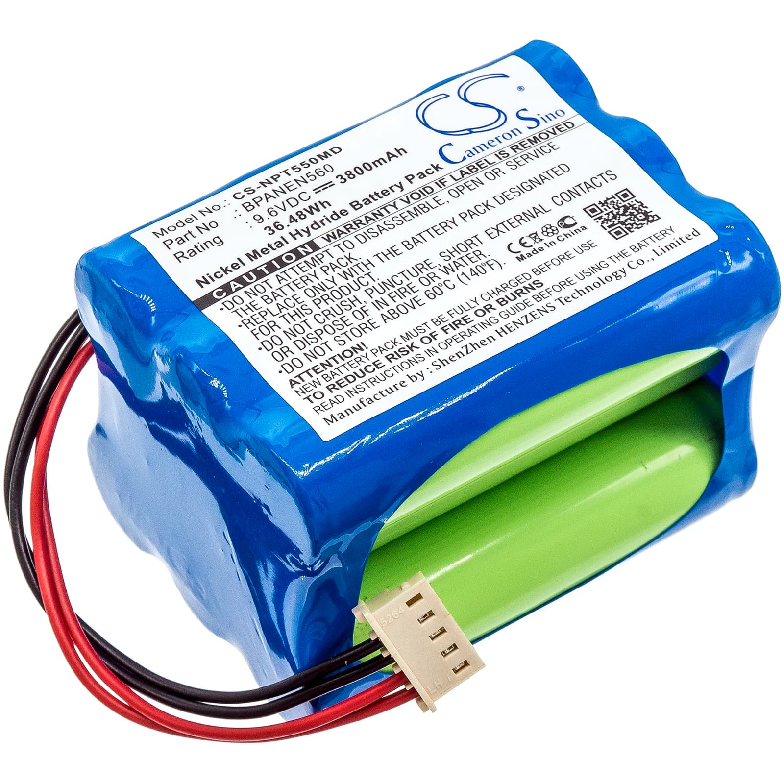 NEW Medical Battery 9.6V 3800mAh M6008-0 for Pulsossimeter Nellcor Puritan Bennett N-550B, N-560, for Covidien N550, N560