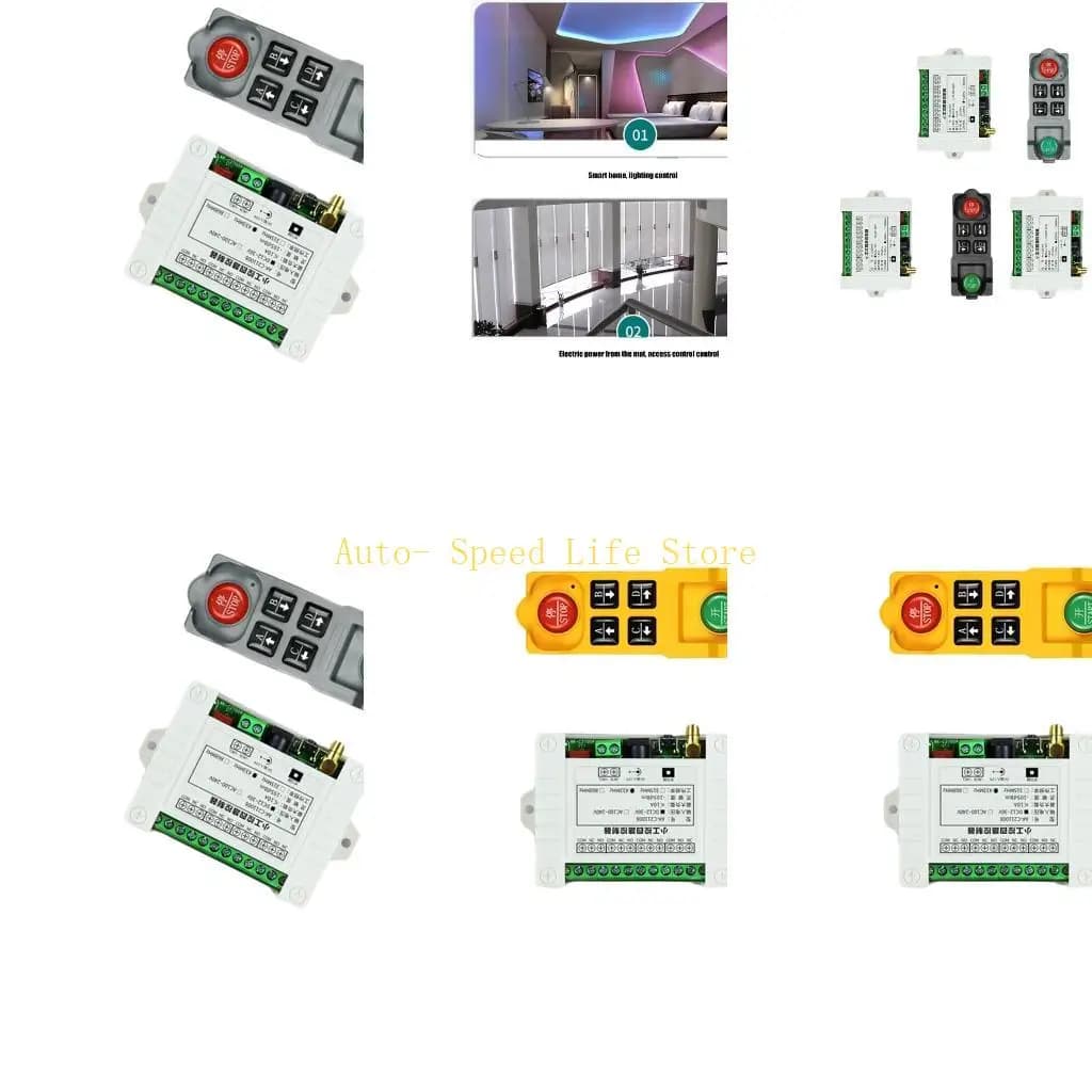 02DA Long-distanced Wireless Door Access Control Remote Control Switches Set for Outdoor Lighting, Advertising Light Box
