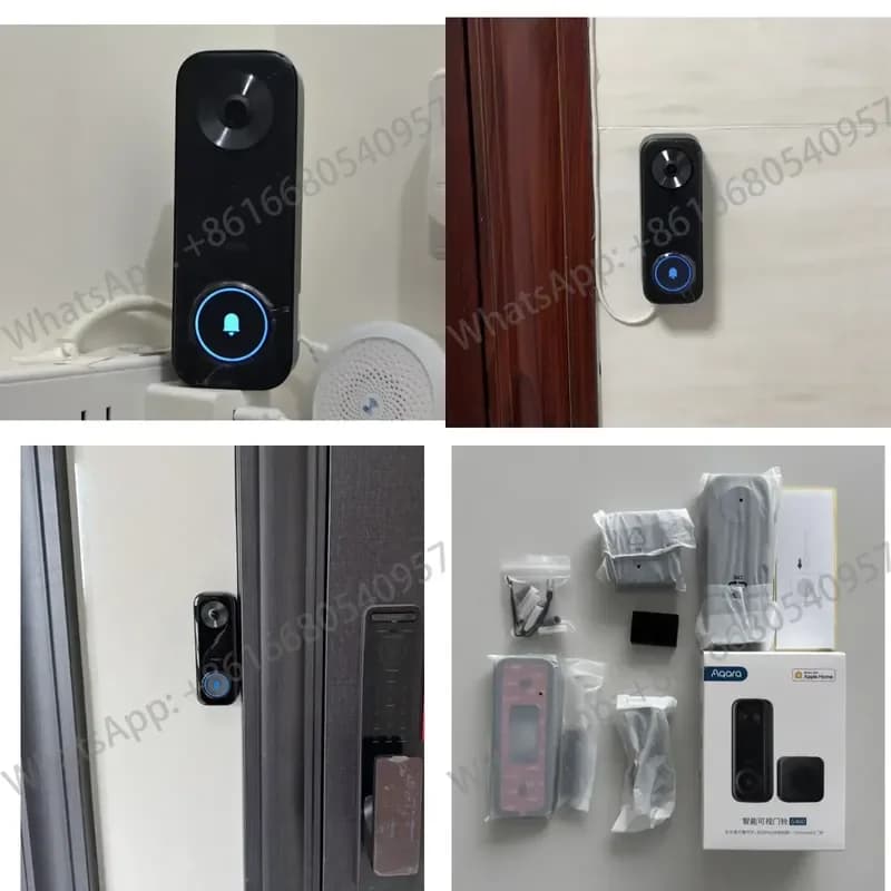 For Doorbell Camera G400 Chime Wired/PoE HomeKit Secure Video 2K Night Vision 2-Way Audio 2.4/5GHz Wi-Fi 6