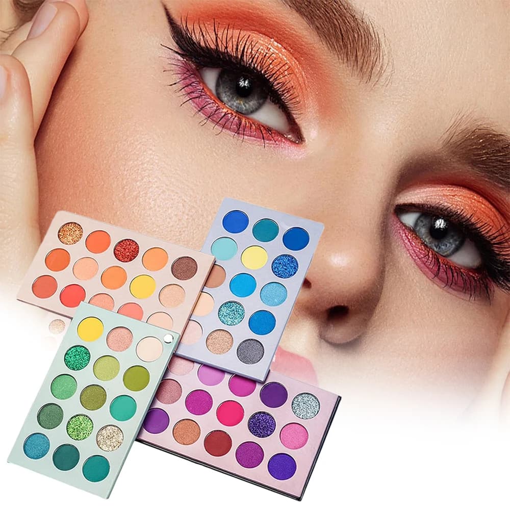 Palettes of shadows from 60 colors Makeup for eyes Cosmetic Glitter Matte Nude Blue Green Purple Long-wearing waterproof umbrella