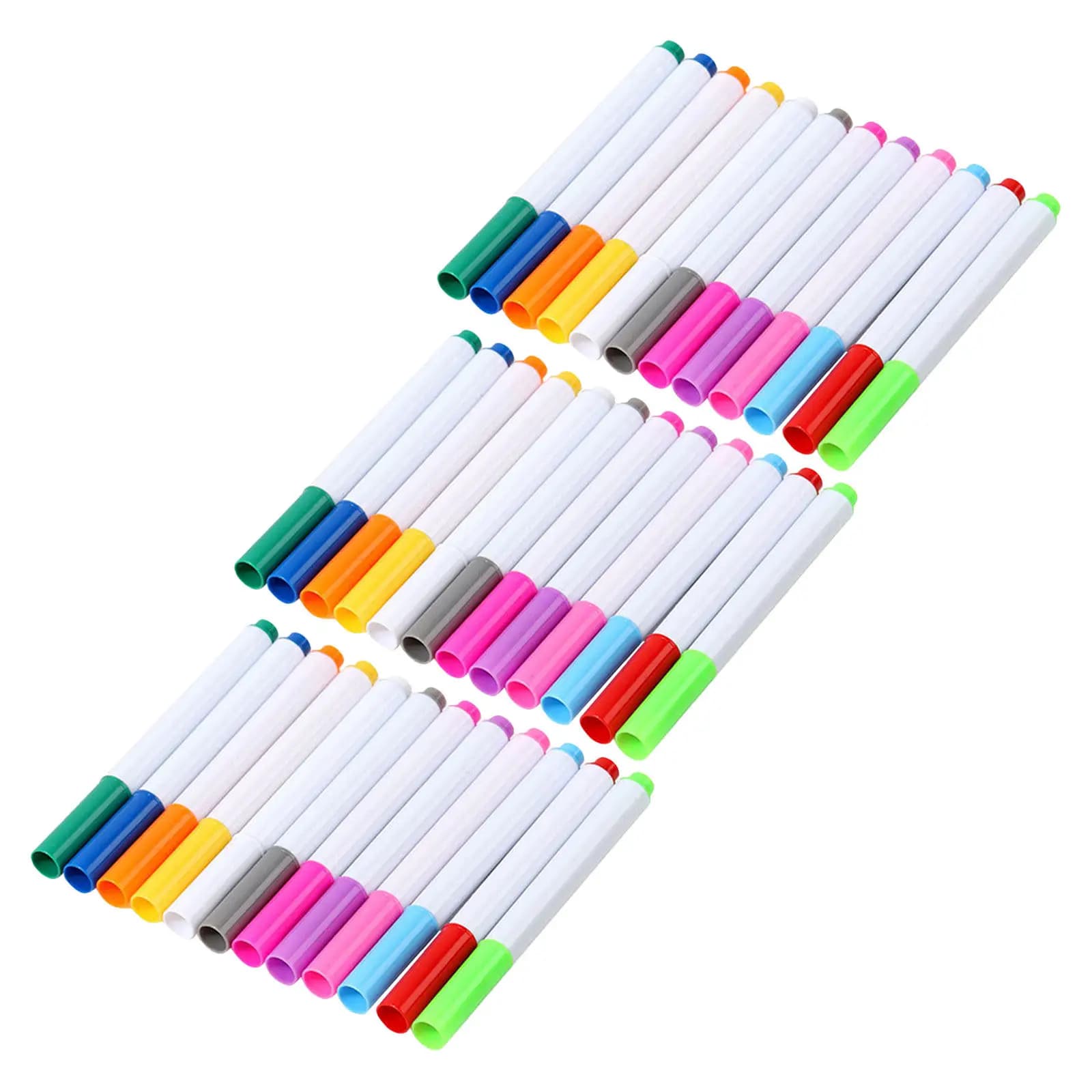 Set di 36 Pennarelli Fluorescenti al Neon, 12 Colori, Pennarelli a Gesso Liquido Lavabili ad Asciugatura Rapida per Lavagna Menu Cancellabile a Umido e Segnaletica