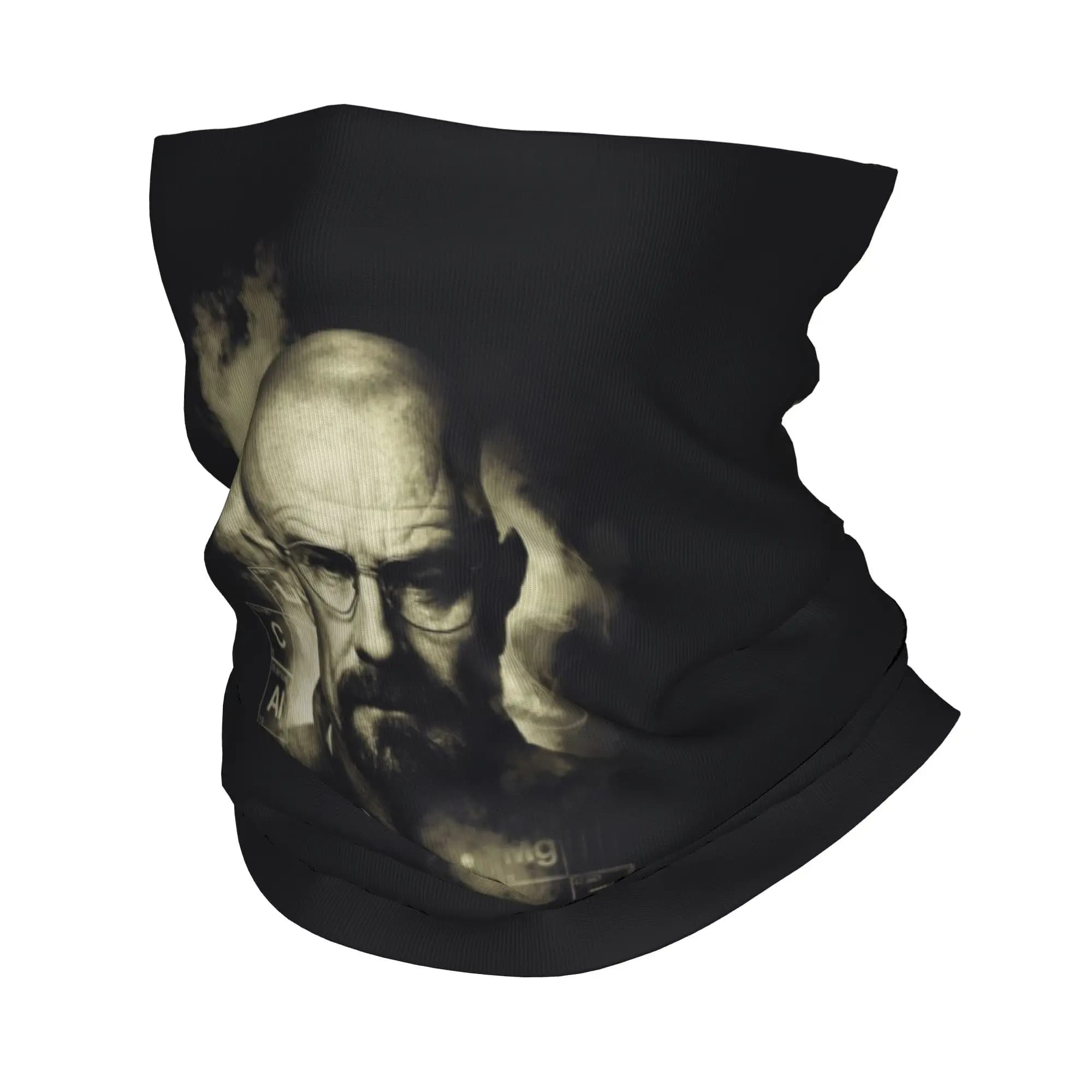Custom Walter White Breaking Bad Bandana Neck Gaiter UV Protection Face Scarf Cover Women Men Heisenberg TV Show Headwear Tube