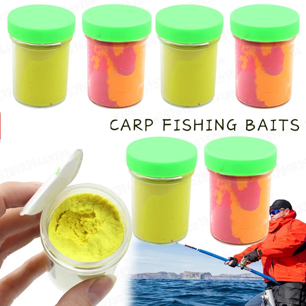 Trota esca pasta materiale argilla esche da pesca alla carpa esche colorate per pesci morbidi esche da pesca forma galleggiante accessori per la pesca con esche artificiali