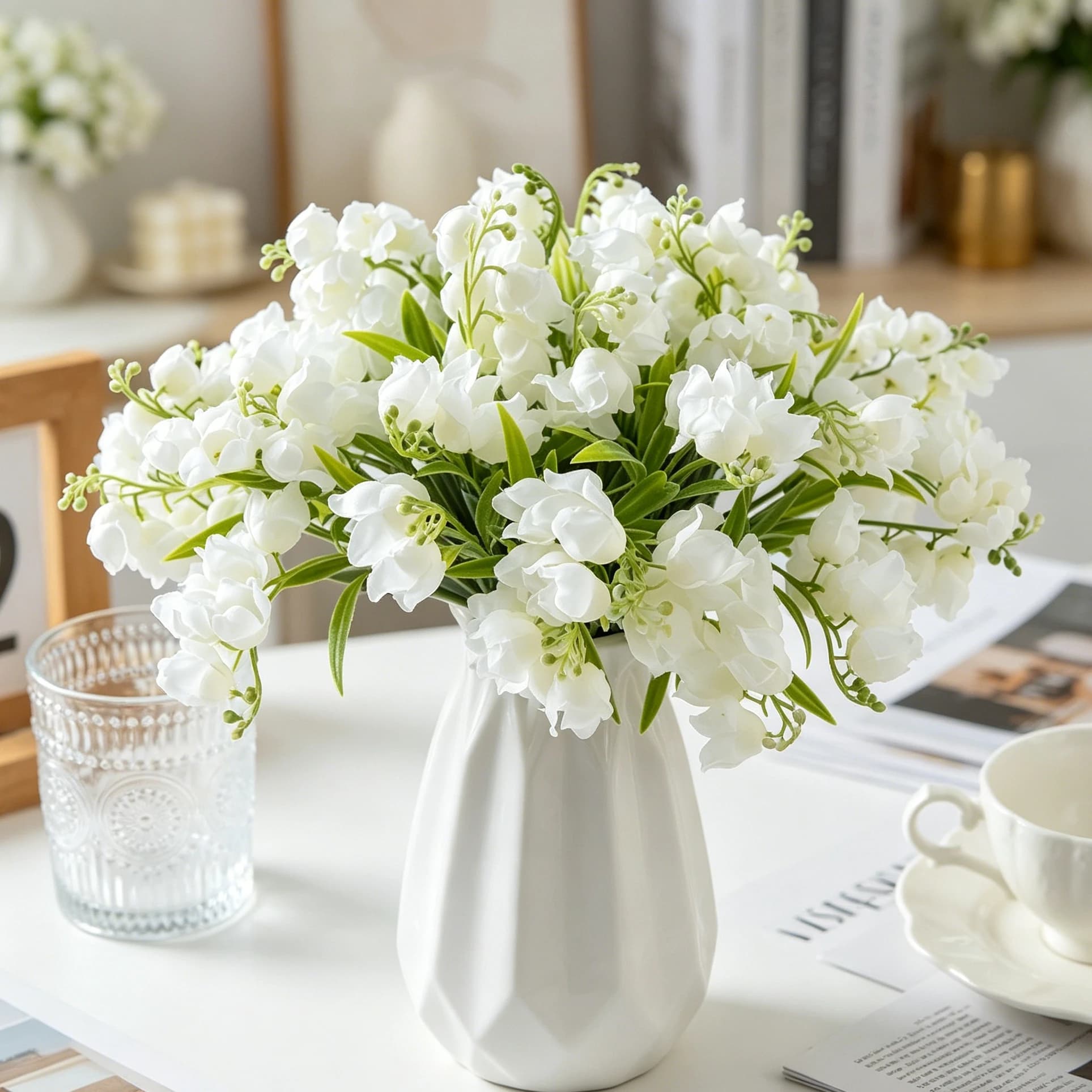 5/10Pcs Artificial Flowers Canterbury Bells Festival Home Room Vase Dining Table Decor Outdoor Wedding Graduation Gifts Handmade